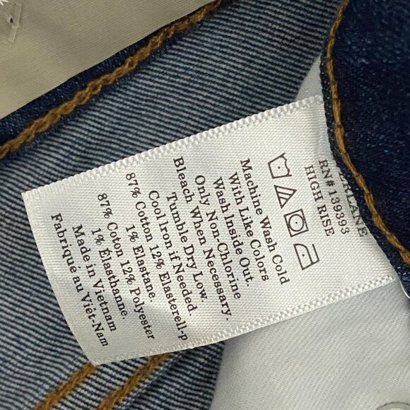 Everlane The High Rise Skinny Jeans Womens 23T 23 Tall Blue Medium Wash Stretch - Picture 8 of 11